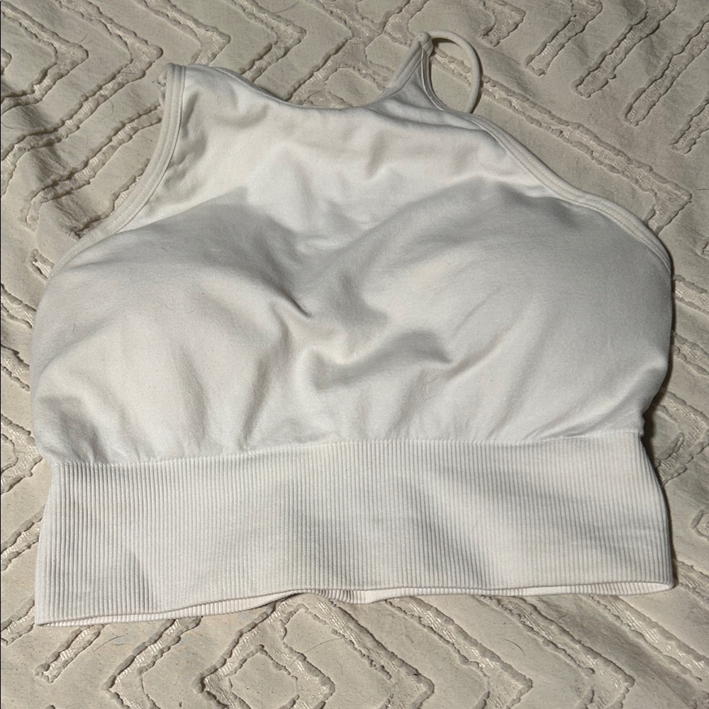 NVGTN White Strappy Crop Top